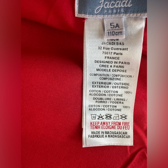 NWOT Red Jacadi dress size 5Y - Picture 9 of 9